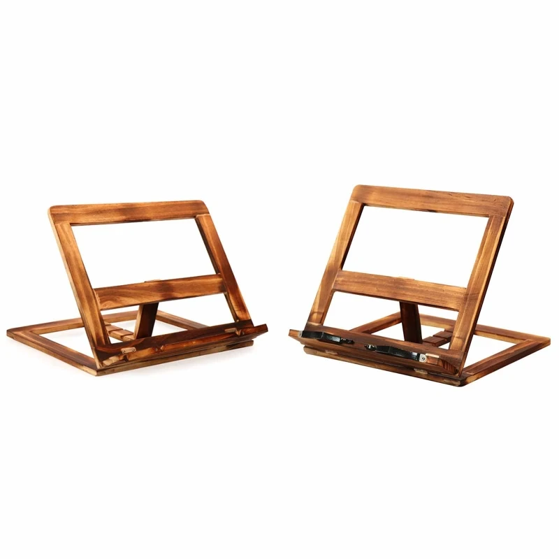 Faltbare Rezept Buch Stehen, Holz Rahmen Lesen Bücherregal, Tablet Pc Unterstützung Stan QX2B