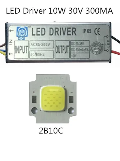 LED Product Flip-Chip COB Hight Power Full Watts 10W 20W 30W 50W Lamp Beads chips + LED power supply Led Driver For Floodlight