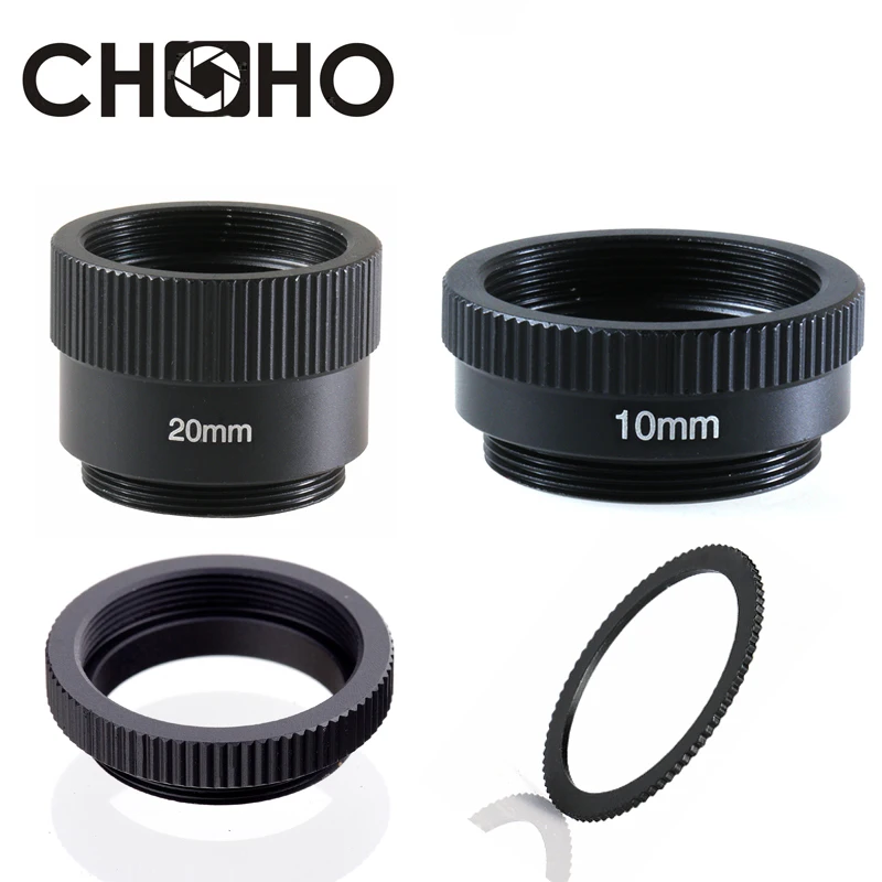 C-CS Mount CCTV Lens Adapter Ring Extension Tube 20mm 10mm 5mm 0.5mm 1mm 2mm C to CS Suit for CCTV Security Camera Photo