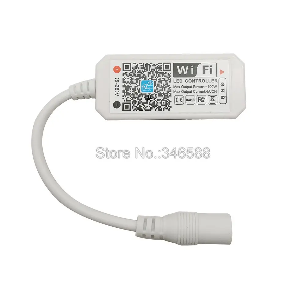 Kontroler Mini WiFi magiczny dom WiFi kontroler led RGB DC5-28V kontrola aplikacji Alexa Google strona główna sterowanie głosem dla listwy RGB led