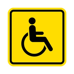B0259-calcomanía autoadhesiva de varios tamaños para personas con discapacidad, pegatina impermeable para coche, decoración automática en el parachoques, ventana trasera