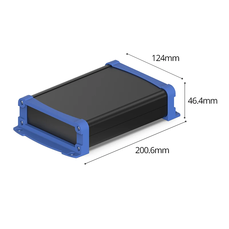 120W40H Wall Mount Box PCB Instrument IP55 OEM ODM Custom Project Electronic Aluminum Enclosure For Electronics For PCB
