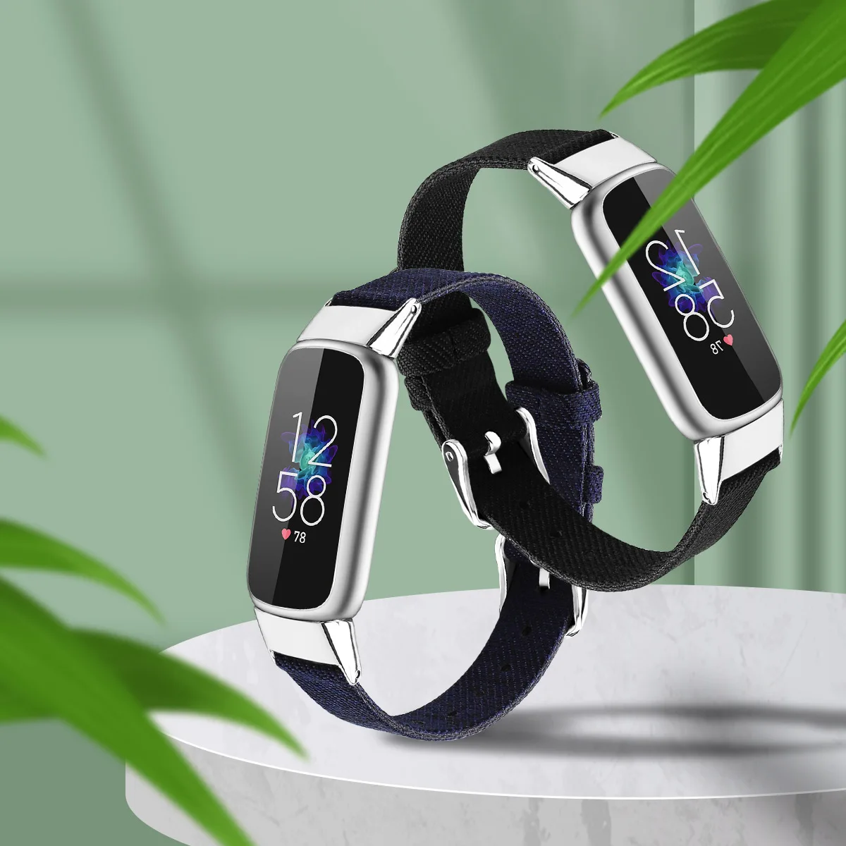 Essidi Mới Canvas Dây Vòng Fitbit Luxe Nylon Thể Thao Đồng Hồ Correa Fitbit Luxe Thay Thế