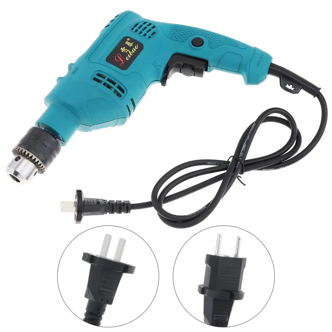 220V 550W Handheld Electric Pistol Drill with Dual Use Variable Speed Switch and 13mm Drill Chuck for Handling Screws/Polishing