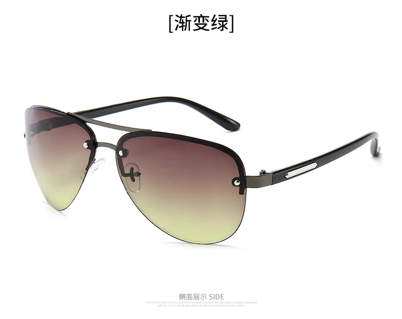 Modische Herren-Sonnenbrille im Vintage-Stil aus Metall, klassische Marken-Sonnenbrille mit beschichteten Gläsern, Fahrbrille für Männer/Frauen – Detail 6