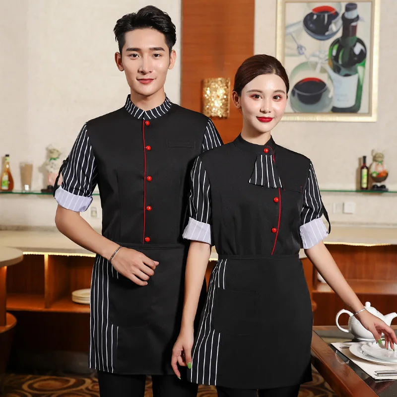 

Coffee Shop Waiter Uniform Women Western Restaurant Waitress Uniform Hotel Cleaning Work Wear Bakery Kitchen Chef Jacket Outfit