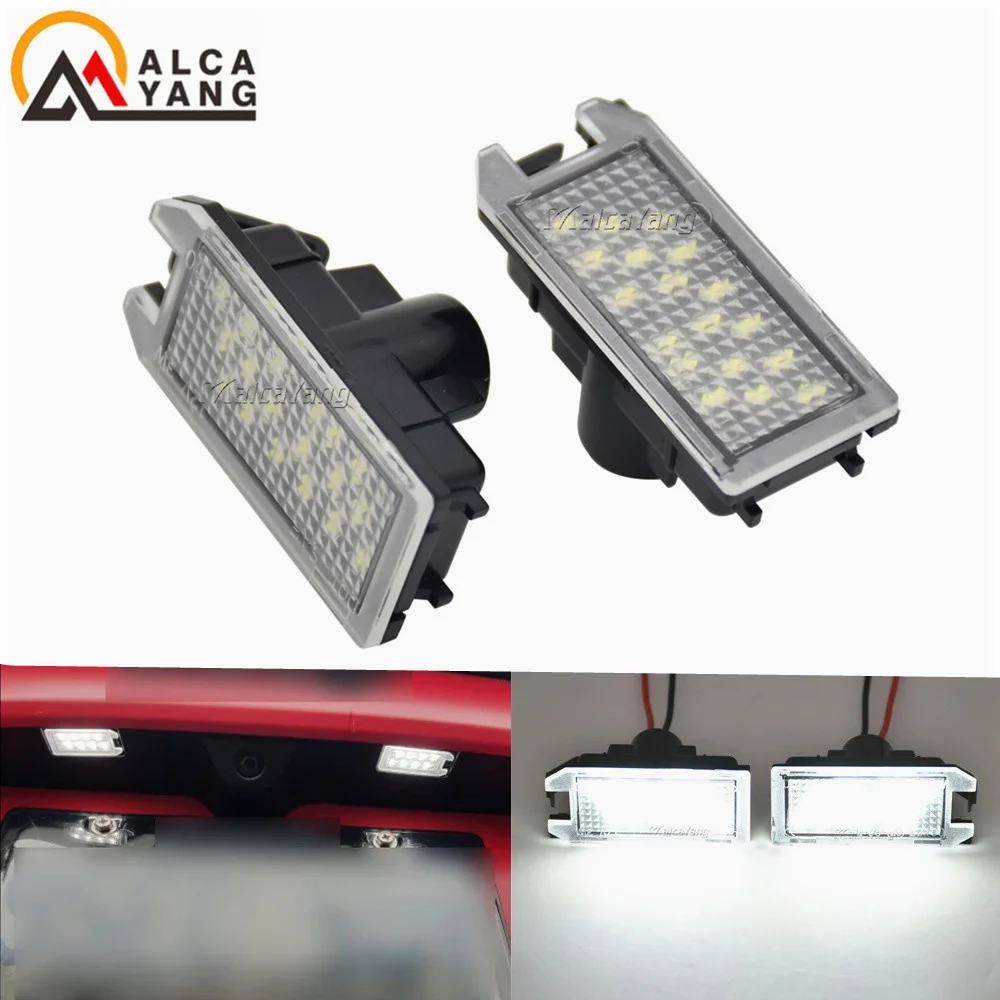 2PCS 18LED License Number Plate Lights For Fiat 500 500C Jeep Grand Cherokee Compass Patriot Maserati OEM#:68228930AA,68228931AA