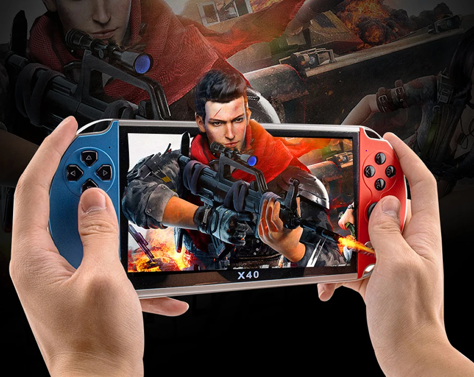 X40携帯ゲーム機7.1インチ内蔵16グラムダブルロッカーポータブル