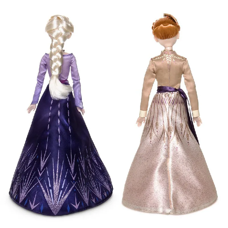 Disney Toys Frozen 2 Elsa and Anna Princess Doll Toys with Accessories Olfa Sets Girl's Collection Dolls Kids Gifts with Box image 5