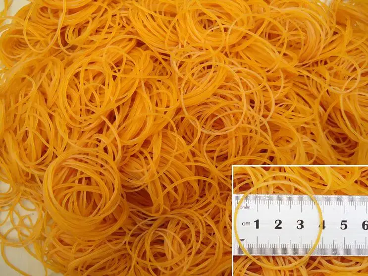 200 Stück elastisches Gummiband mit 38 mm Durchmesser für Büro, Schule, Verpackungsband, Schleife, Büro- und Schreibwarenhalter