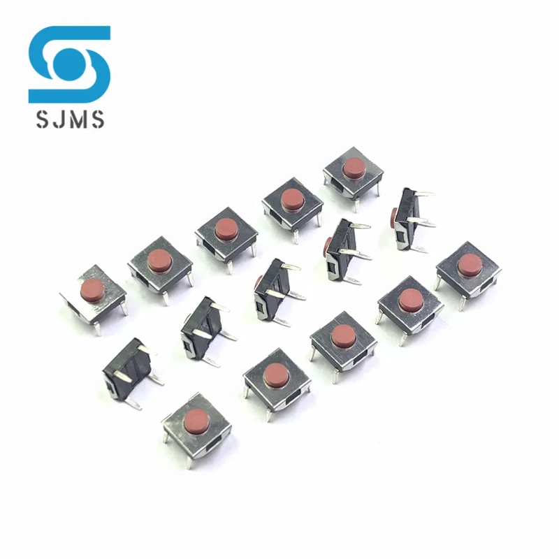 20/50/100PCS 6*6*3.1 mm DIP - 4 Pin feet plug-in Touch Micro Switch Push Button Switches Red 6X6 6X6X3.1 mm Tact Switch