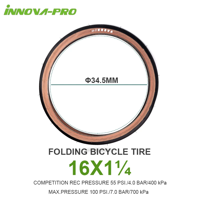 INNOVA Ultral Sport Folding Bicycle Tire 16 20''Tires For Gravel Fold Bike 349/451Brompton Small Wheel Diameter Bike Tire Parts