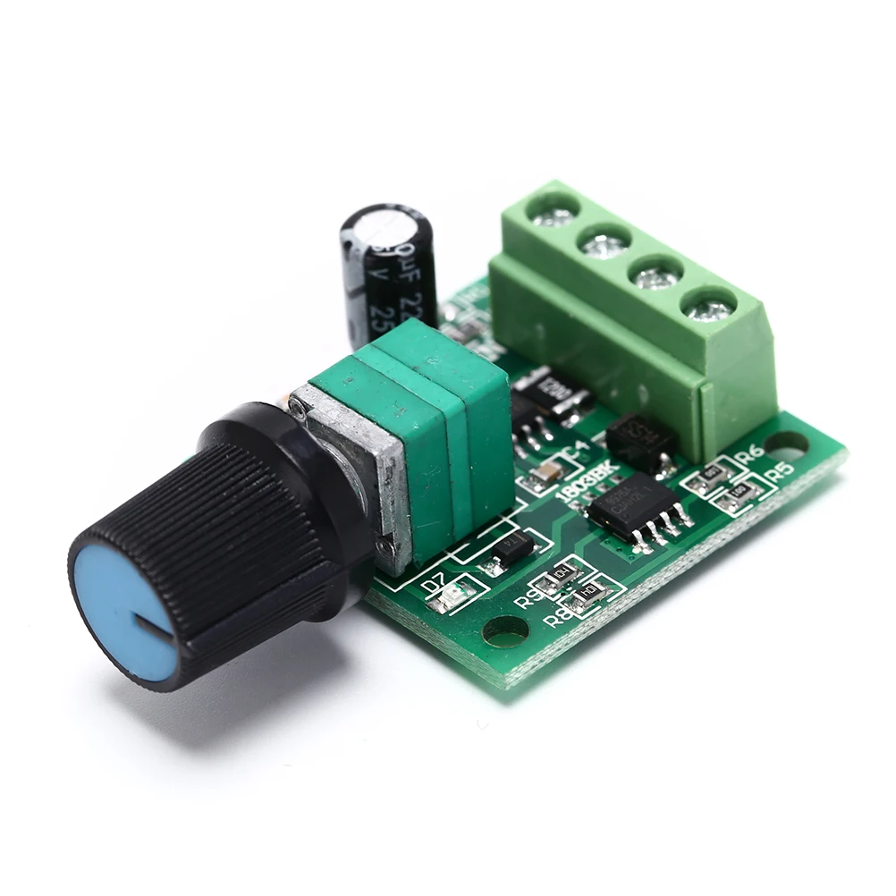 DC 1.8V 3V 5V 6V 12V 2A PWM Motor Speed Controller Low Voltage Motor Speed Controller PWM 0~100% Adjustable Drive Module