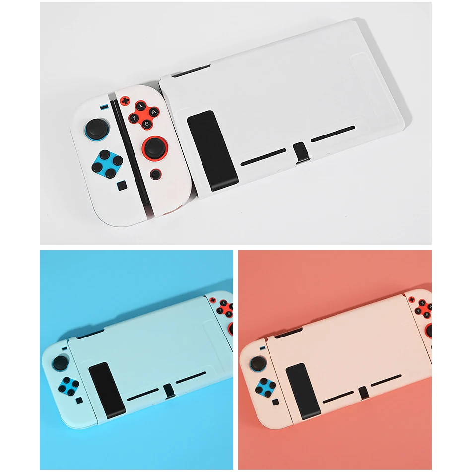 Funda protectora para Nintendo Switch Lite, accesorios de carcasa de piel, Joycon Joy Con, agarre de juego, bonito, color rosa