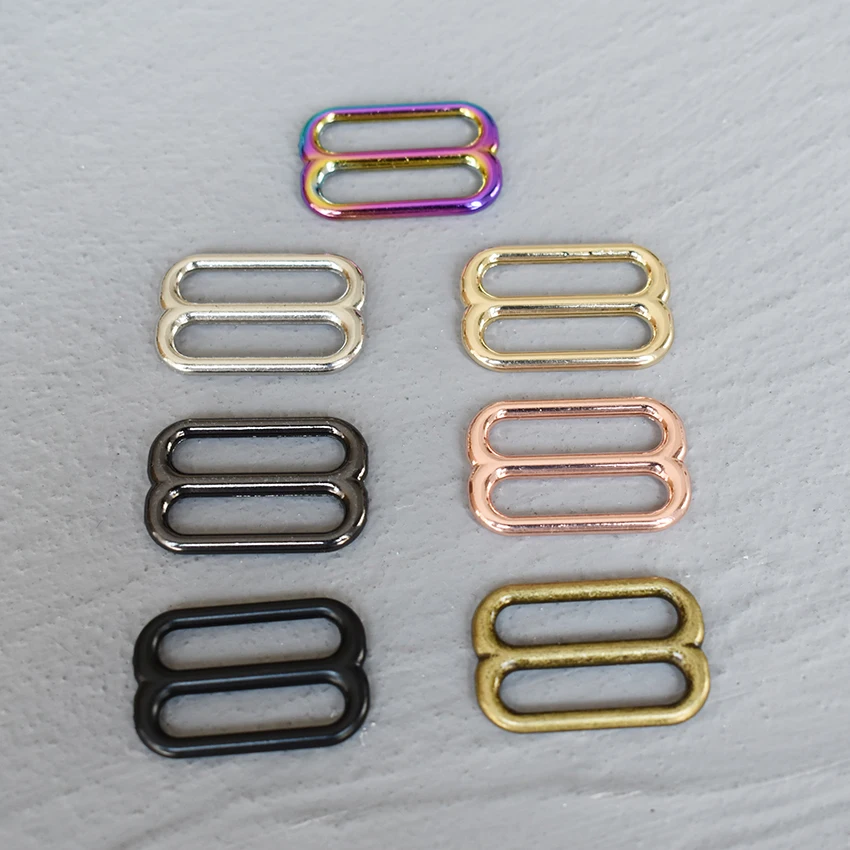 10 Pcs/Lot DIY dog collar Straps Bags Belts Accessories Adjuster Slider for 1 Inch(25mm) Webbing High Quality Plated Metal