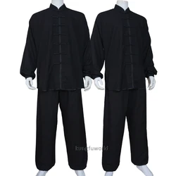 Summer Cotton Linen Tai chi Uniforms Martial arts Kung fu Wing Chun Suit Wushu Clothes Jacket Pants