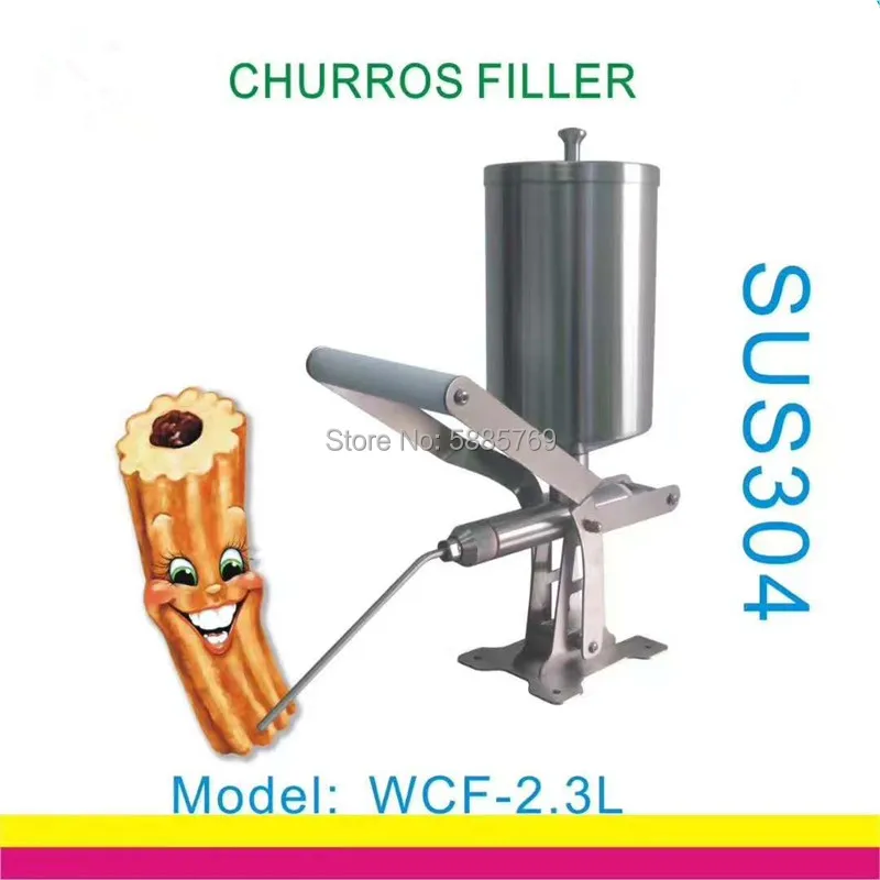 WCF-2.3L 스페인어 츄로스 필러, 잼 필링 머신 매뉴얼