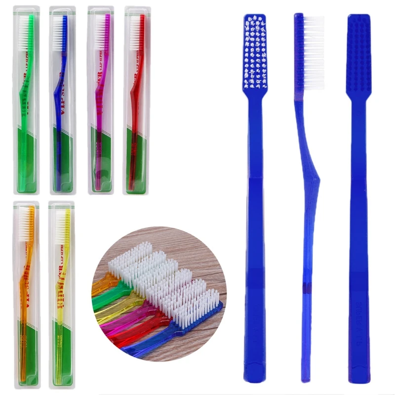 Juego de cepillos de dientes para adultos, cerdas duras Premium, Nano cuidado Dental, 6x