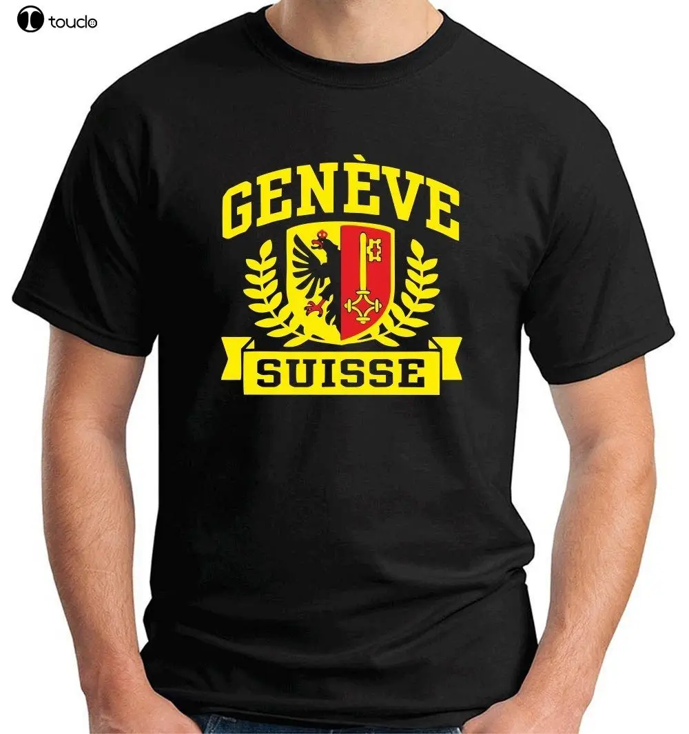 Hot Sell Fashion Shirt T-Shirt Geneve Geneva Switzerland T Shirts Short Sleeve