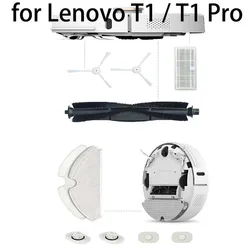 for Lenovo T1 Pro Robot Vacuum Cleaner Dust Bag Roll Brush Side Brush Mop Filter Parts Accessories Kits