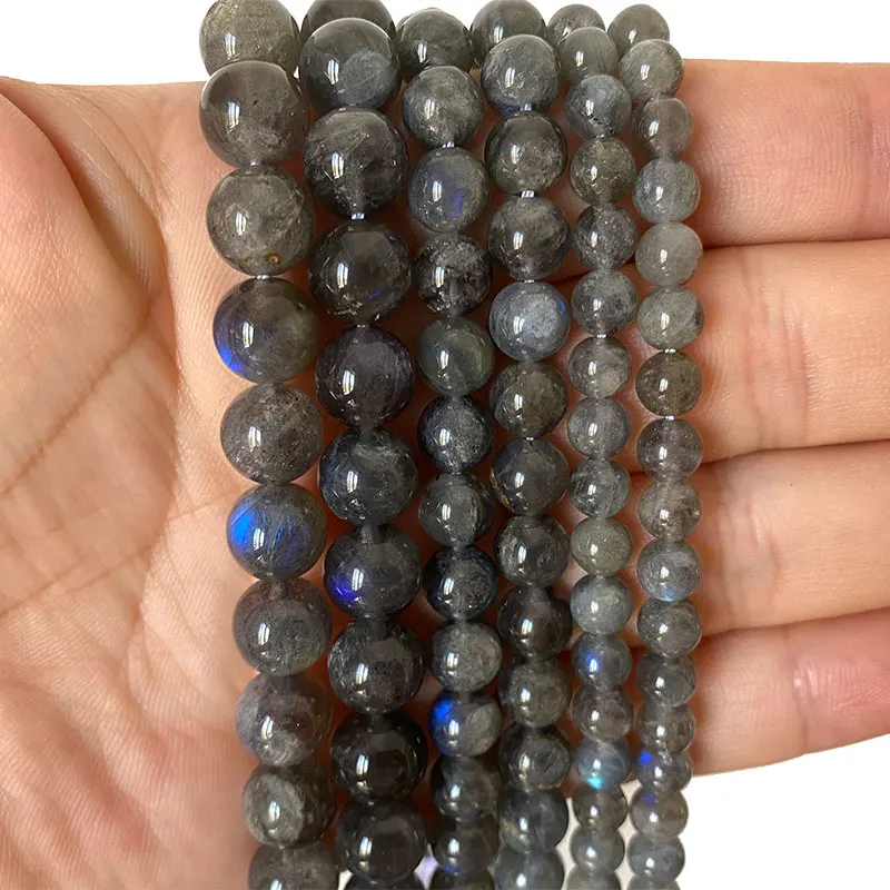 Fine 100% Natural Stone AAA Blue Light Labradorite Round Gemstone Beads For Jewelry Making DIY Bracelet Necklace 6/8/10MM