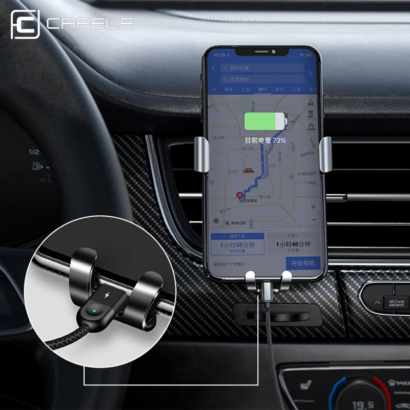 CAFELE Gravity Car Phone Holder High Quality Air Vent Car Mount Universal Alloy Phone Support Car Stand Phone Accessories New