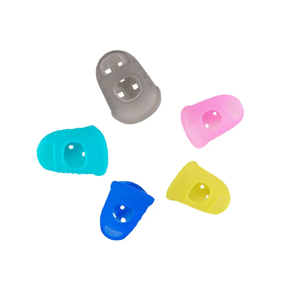 Mundo de silicone guitarra dedo berços guitarra fingertip protetor fingerstall guitarra corda dedo guarda acessórios da guitarra