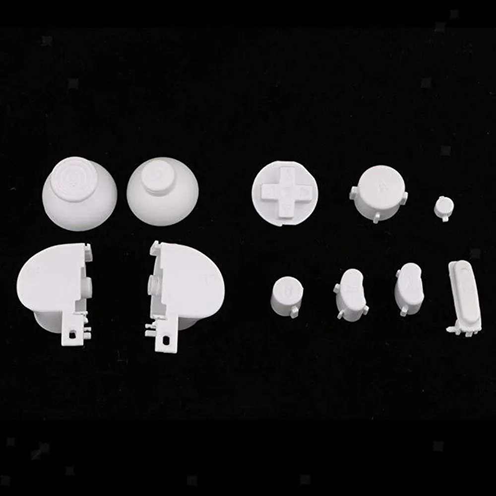 11 قطعة لعبة أزرار ل نينتندو NGC تحكم عالية الجودة استبدال مقبض غمبد مجموعة كاملة من أزرار إصلاح الملحقات
