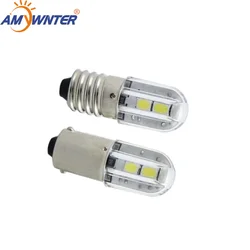 AMYWNTER E10 Ba9s Led 6V T4w 1w lampadina indicatore 6.3V 12V 24V 48V 60V 120V 230V 2835 4SMD confezione all'ingrosso di 4