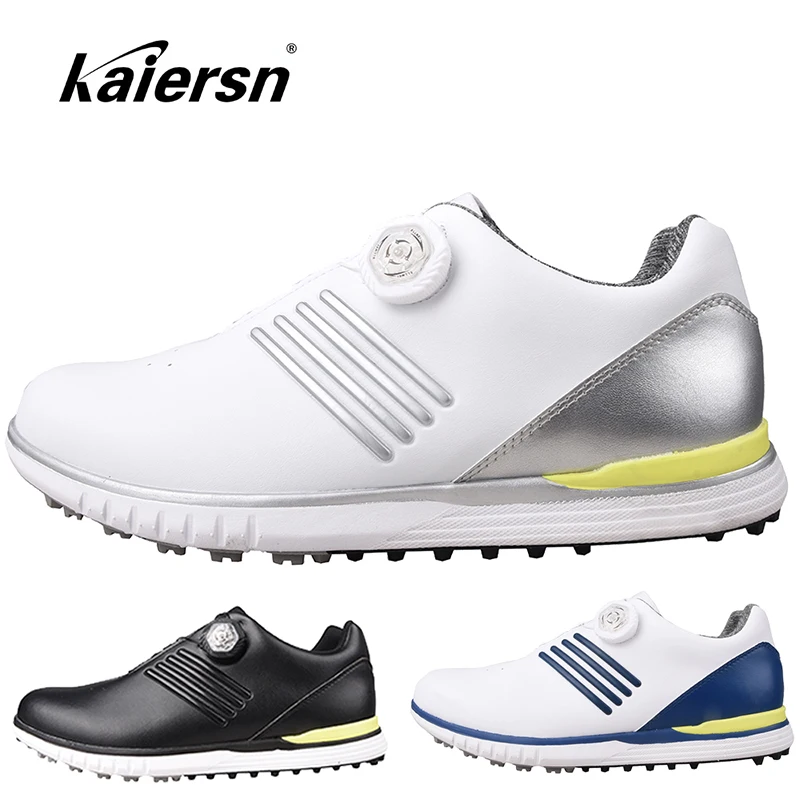 

New Waterproof Men Golf Shoes Professional Golfer Footwear Outdoor Golfing Sport Trainers Casual Athletic Shoes