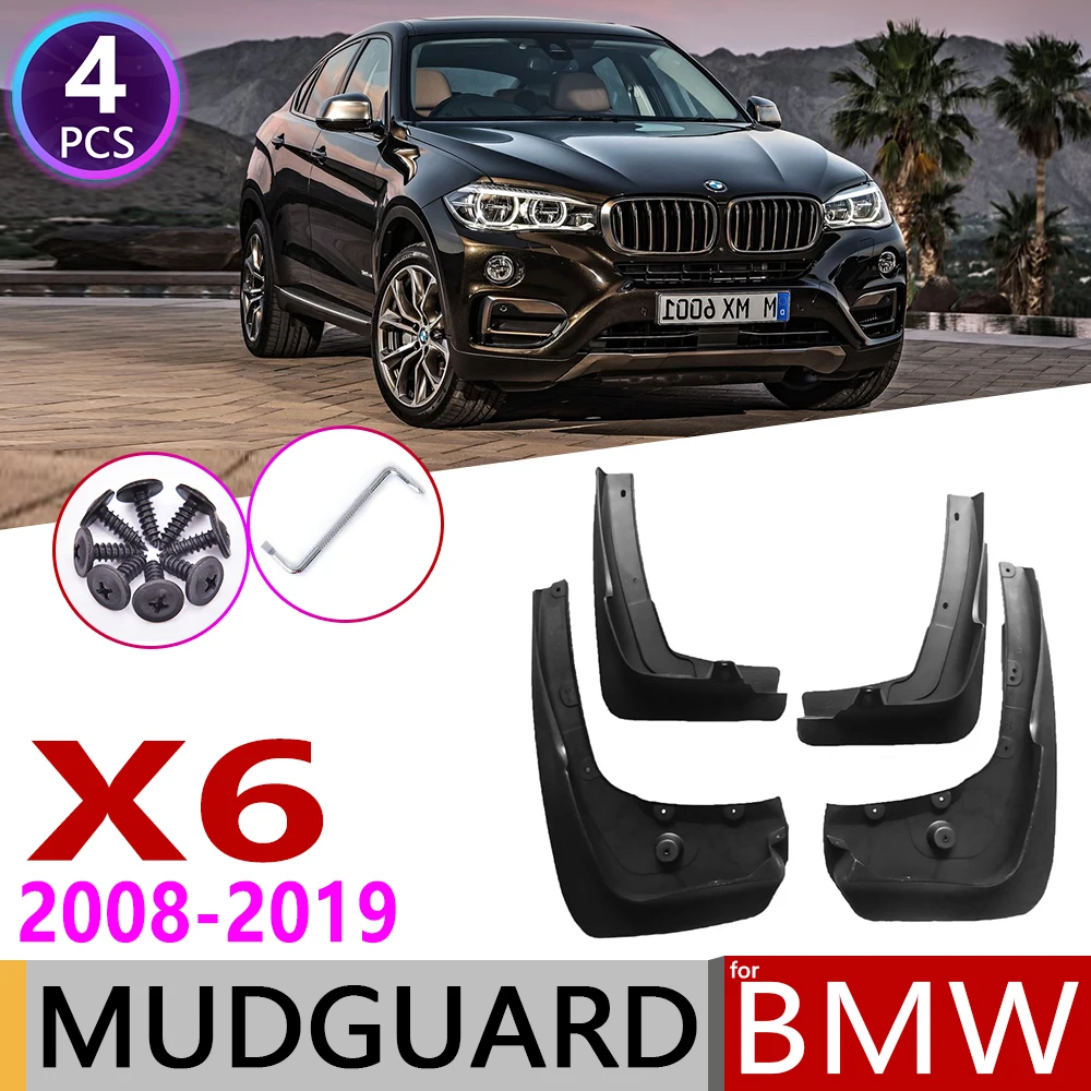 

Mudflap for BMW X6 E71 F16 2008~2019 Fender Mud Guard Flap Splash Flaps Mudguards Accessories 2009 2010 2011 2013 2014 2015 2018