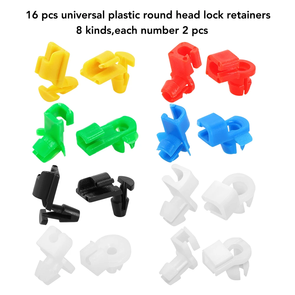 Car Door Round head Lock Rod Clip Retainers for renault 2 buttons Kangoo DACIA Scenic Megane Sandero Captur Twingo Modus