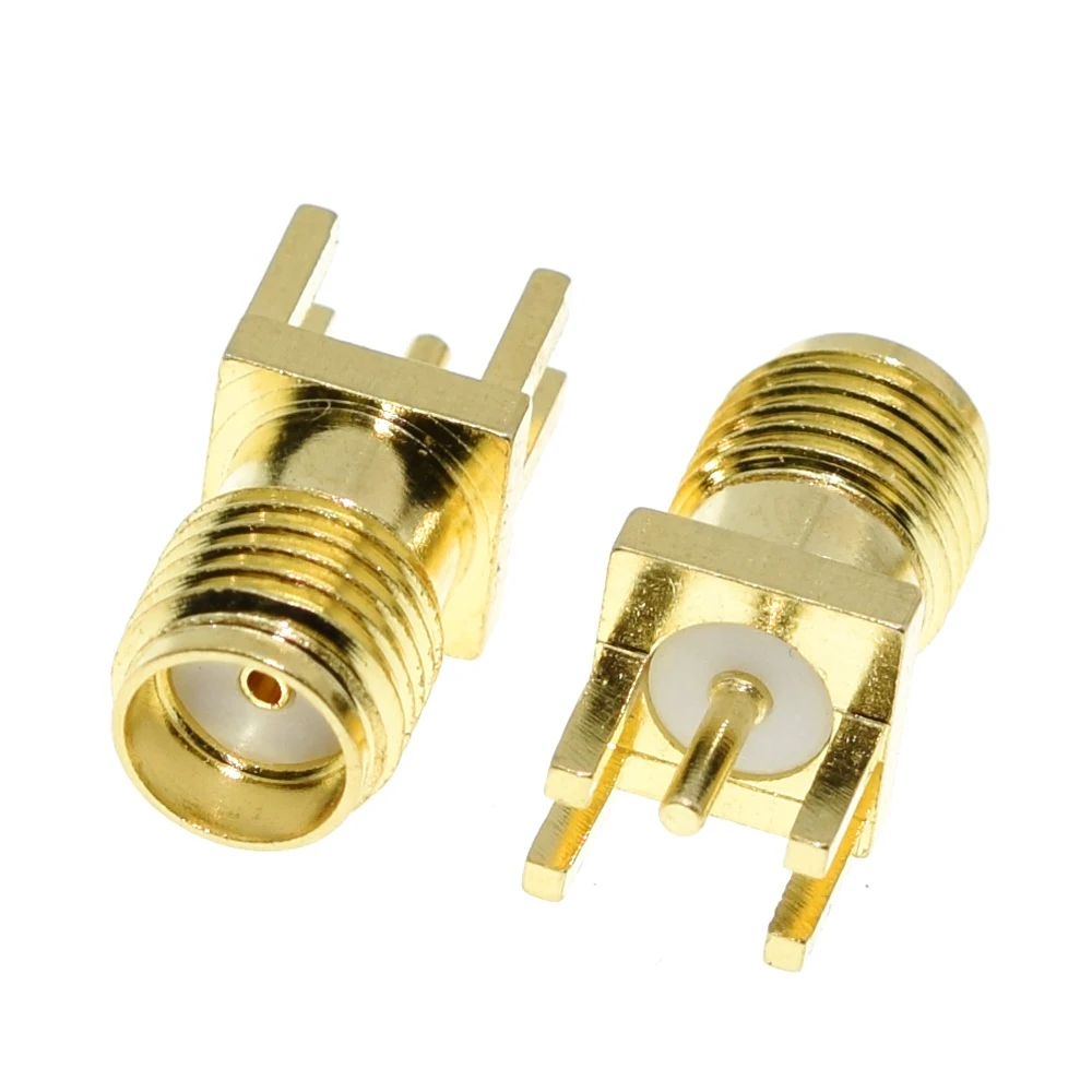 TZT 10/30 Stück SMA Buchse / Stecker Lötanschluss 1,6mm Mutterkantenklemme Gerade Montage Vergoldete HF-Steckverbinder Buchse zum Löten – Detail 5
