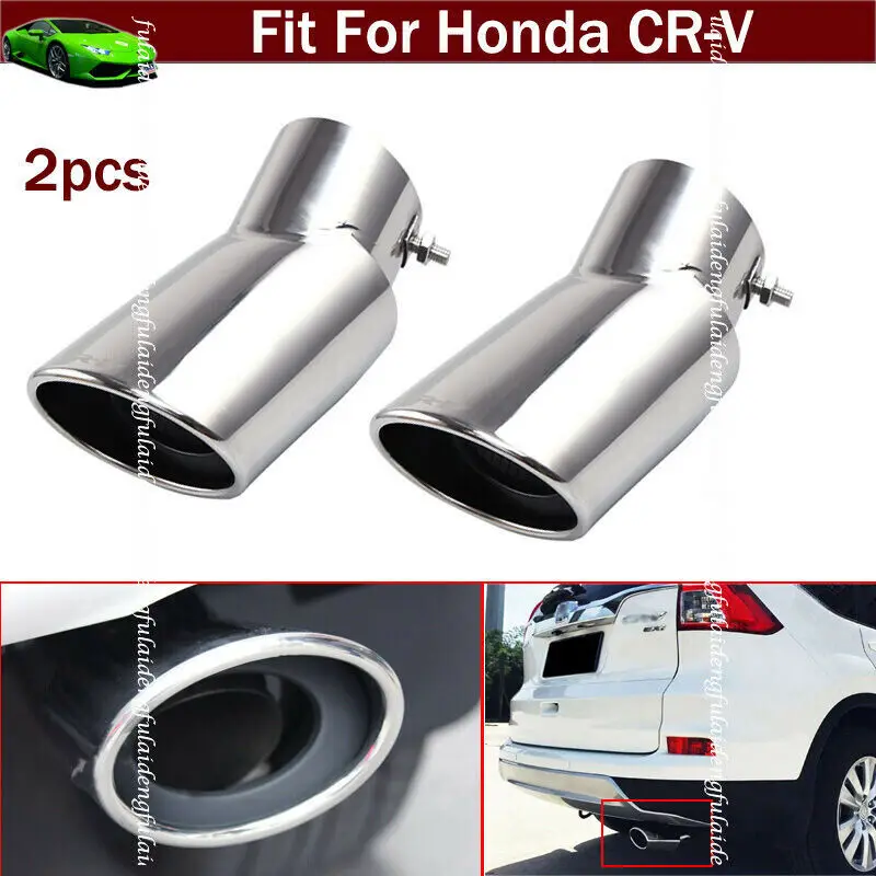 

Car Accessories stainless Exhaust Muffler Tail Pipe Tip Tailpipe Trim For Honda CR-V CRV 2017-2021