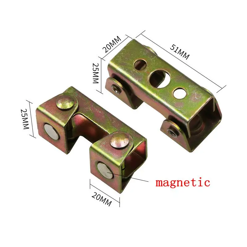 4pcs Magnetic V-Type Clamps V-Shaped Welding Holder Welding Fixture Adjustable Magnetic V-Pads Hand Tools Metal Working Tool