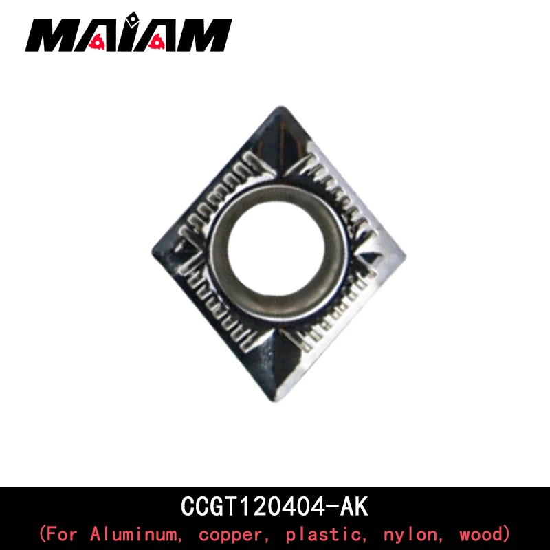 CCGT Turning tool CCGT1204 CCGT120402 CCGT120404 CCGT120408 insert AK and SCLC tool rod for Aluminum copper plastic nylon wood