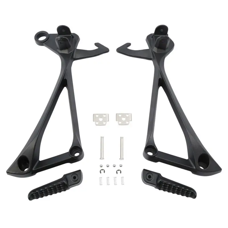 Motorcycle Rear Passenger Foot Pegs Footrest Bracket For Kawasaki Ninja ZX10R 2011-2014 2019-2020