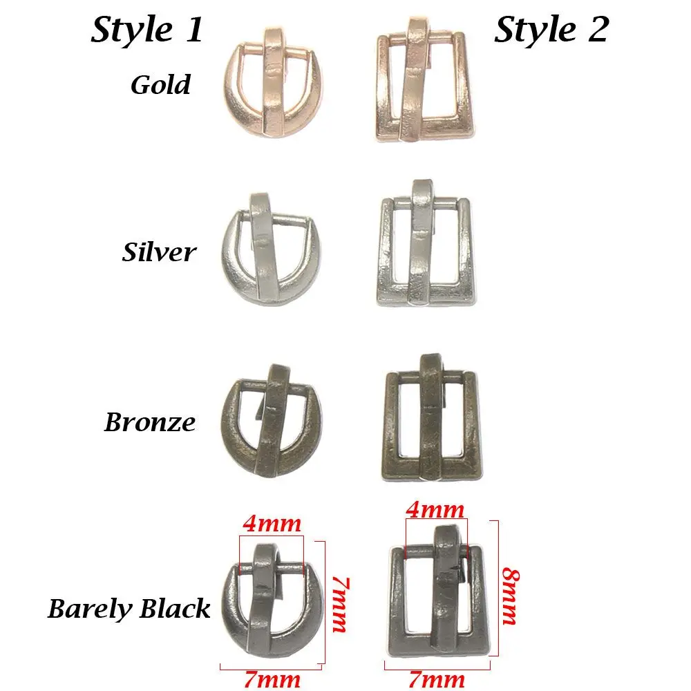 20pcs 4mm Tiny Belt Buckle For Handmade Doll Bag Shoes Mini Ultra-small Tri-glide Buckle DIY Dolls Clothes Sewing Accessories