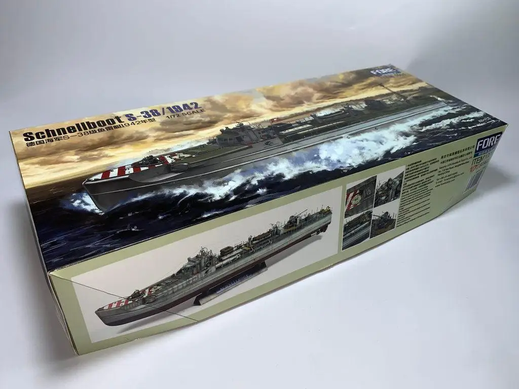 Fore Hobby 1001 1/72 Scale German Schnellboot S-38/1942 Plastic Model Kit