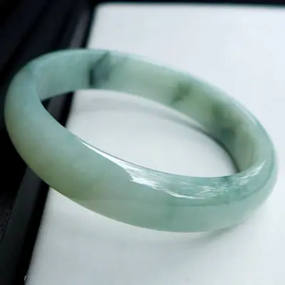 

zheru jewelry natural Myanmar jadeite 54-64mm two-color bracelet elegant princess jewelry send mother to girlfriend