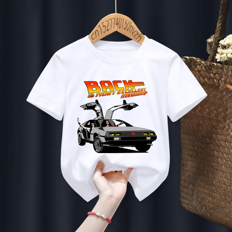 Back To The Future Funny Boy Girl T-shirts Kid Children Anime Gift Present Little Baby Harajuku Clothes,Drop Ship