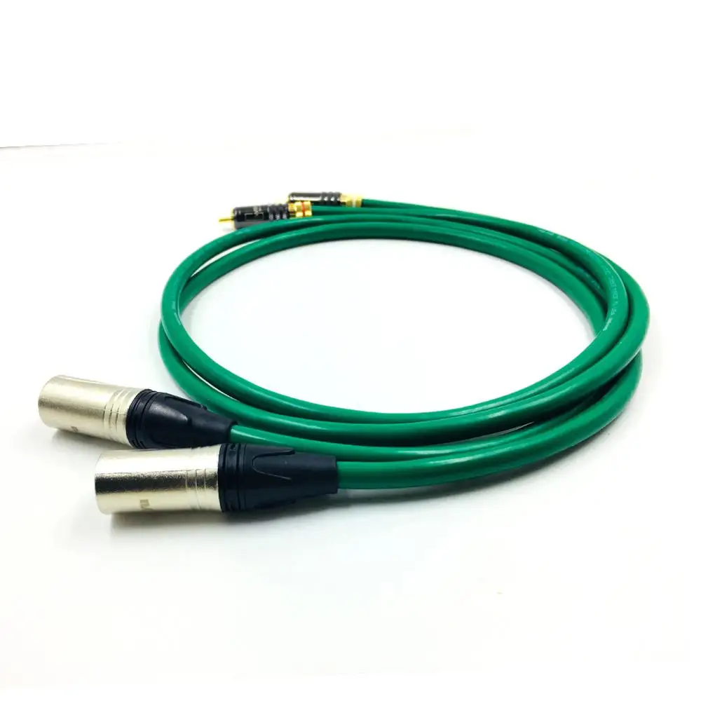 Hifi Audio Cable 2 RCA Male to 2 XLR Male  Plug Interconnect Cable HIFI RCA To XLR MALE FEMALE Audio CABLE