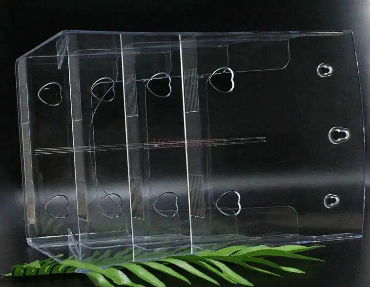 Four-layer a4 desktop transparent data shelf display box leaflet single-page directory shelf wall acrylic information box