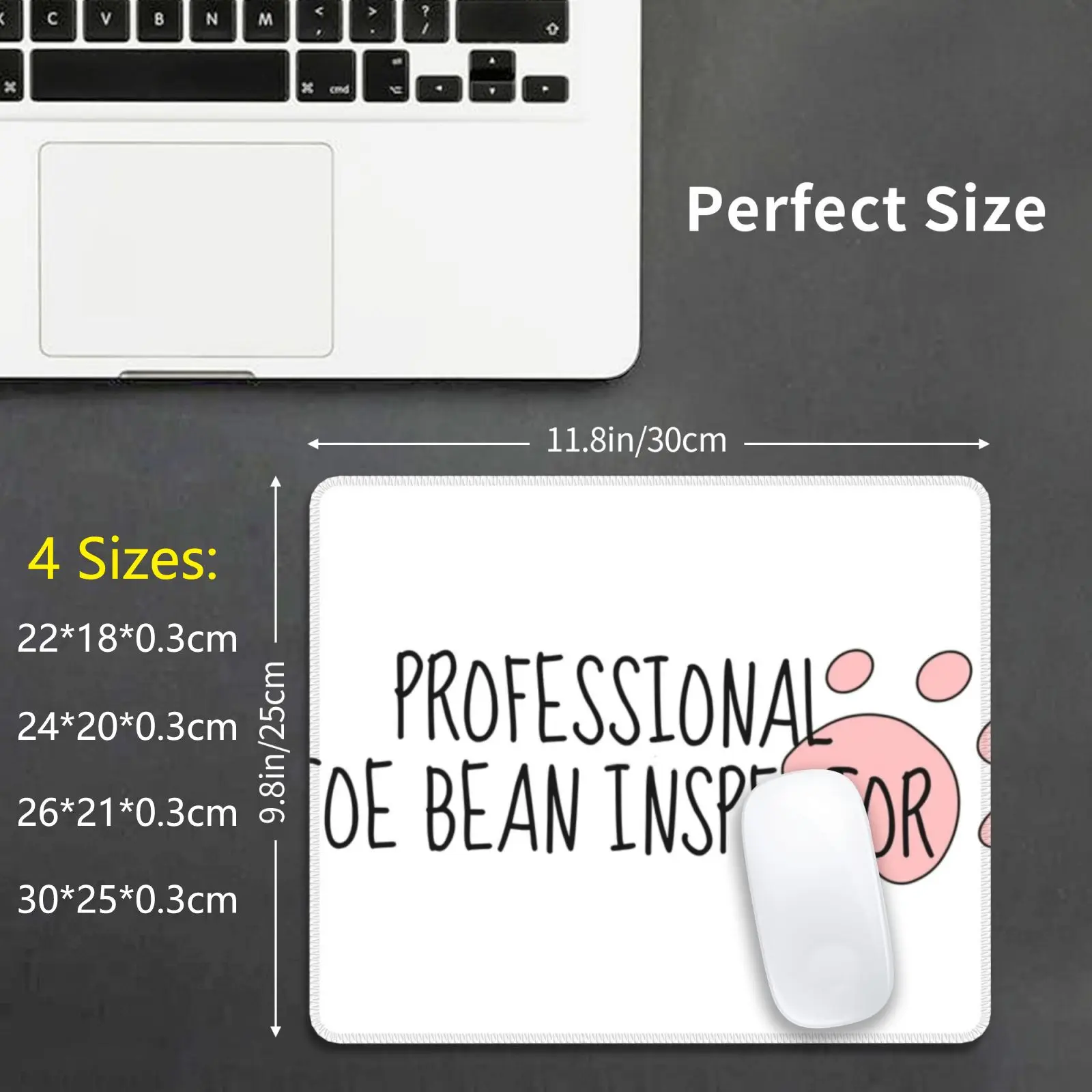 Professional Toe Bean Inspector Mouse Pad DIY Print Cushion Veterinarian Vet Dogtor Dvm Vet Student Veterinary