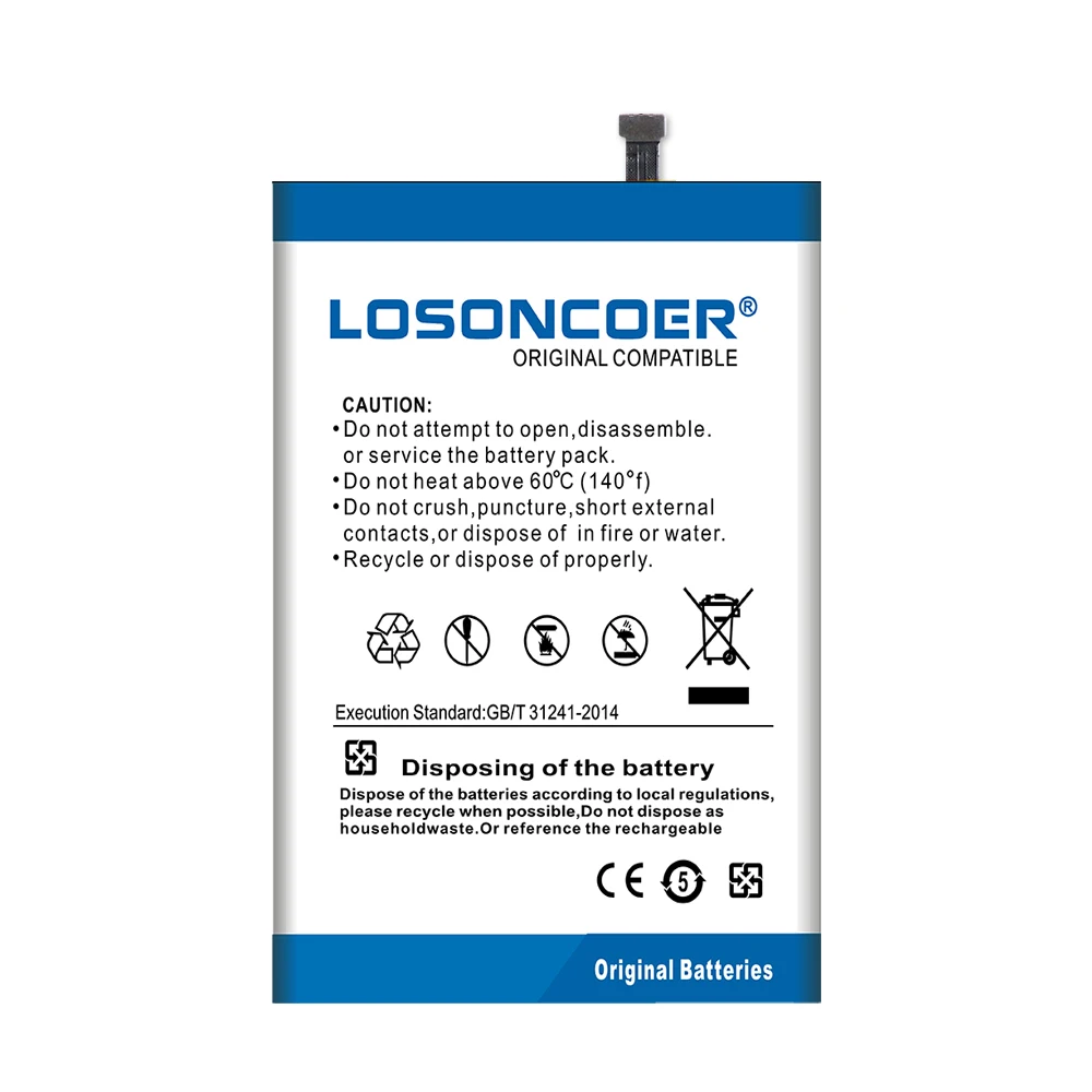 LOSONCOER 4500mAh Maya Max Battery For Bluboo Maya Max High Quality Mobile Phone Battery+Quick arrive