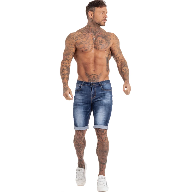 Nam Quần Short Summmer Thể Dục Quần Short Lưng Thun Rách Mùa Hè Quần Short Jean Nam Dạo Phố Dropshipping EU Kích Thước Dk09