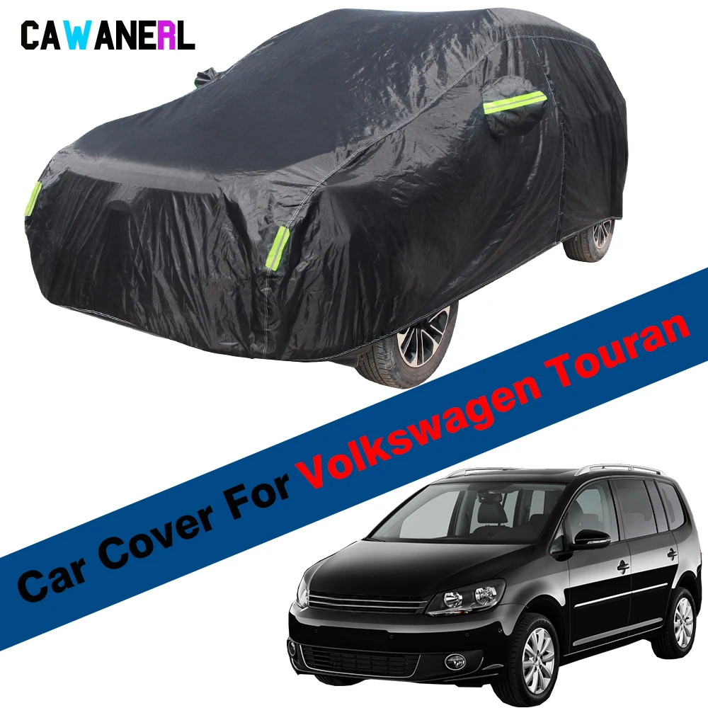 Waterproof Car Cover Outdoor MPV Anti-UV Sun Shade Snow Rain Dust Resistant Cover Windproof For Volkswagen VW Touran