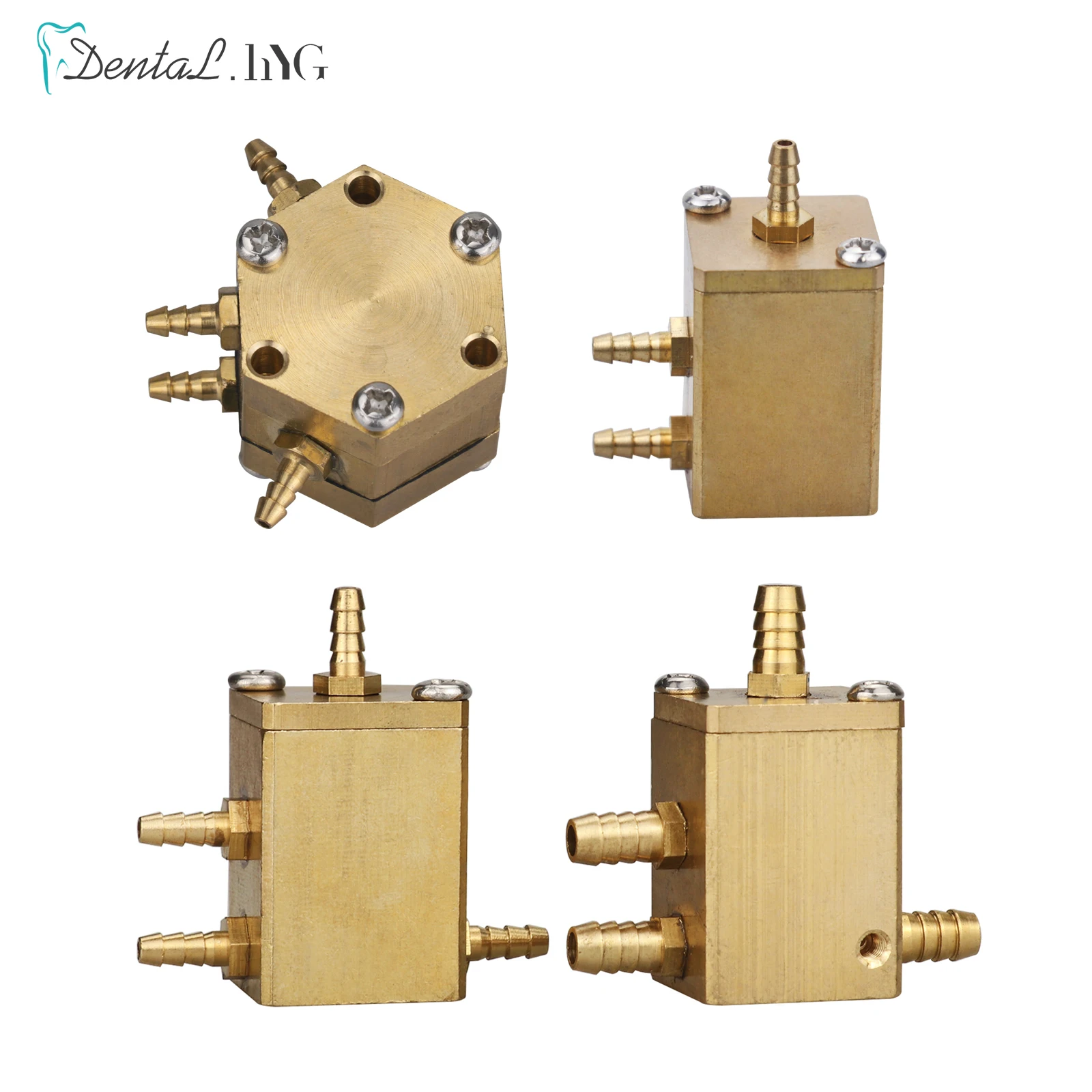 3pcs Dental Water Valve Copper Dental Water Pressure Regulator Replacement Spare Part for Dental Chair Unit Repair Maintain