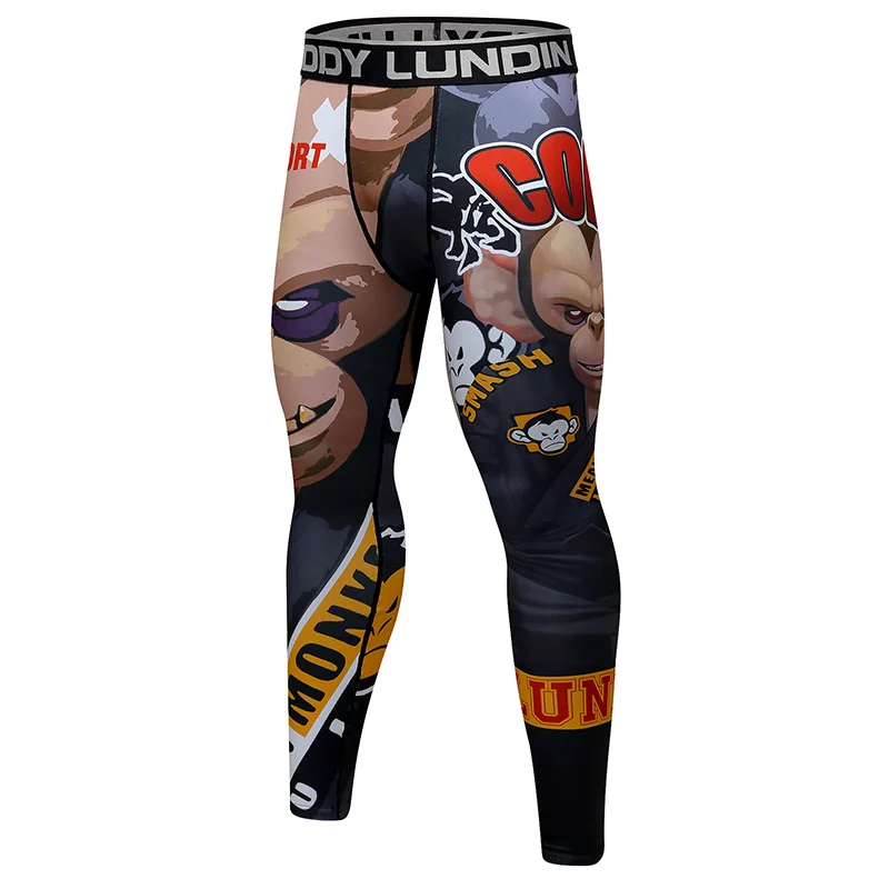 2021  Pants Stretchy Sport Jogging Compression Tights Running Trousers Men's Gym Fitness Leggings Yoga Bottoms