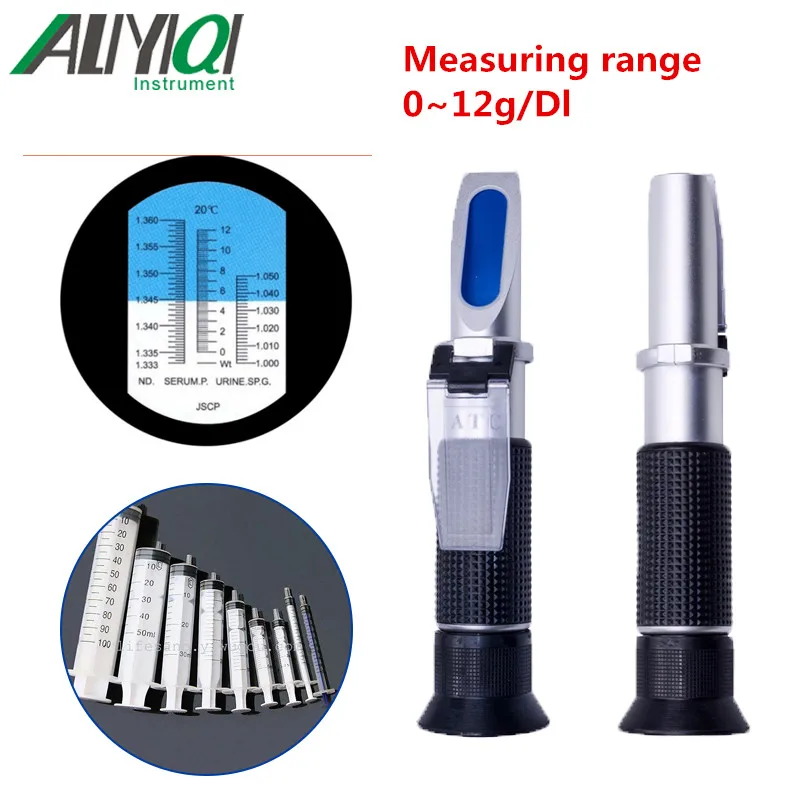 

YH-505 Pure Copper Refractometer Clinical Medical Urine/Protein 0~12g/Dl Precision 0.2g/Dl Serum Plasma Hemoglobin